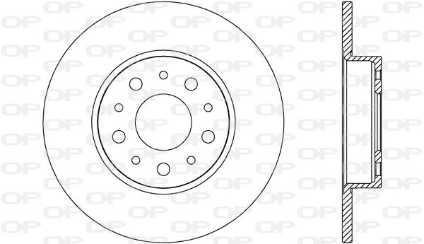 OPEN PARTS Тормозной диск BDA2695.10